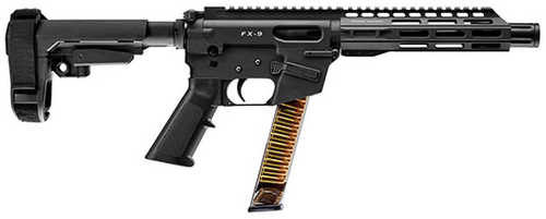 Freedom Ordnance FX-9 Semi-Auto AR-Style Tactical Pistol 9mm Luger 8" 4150 Chrome Moly Barrel (1)-31Rd Magazine Optic Ready Black Polymer Finish