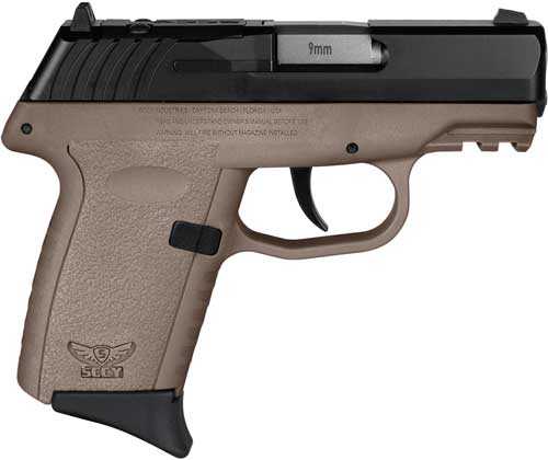 SCCY CPX2-CB Gen3 Semi-Auto Pistol 9mm Luger 3.1" Barrel (2)-10Rd Magazines Adjustable Sights Black Slide Flat Dark Earth Polymer Finish