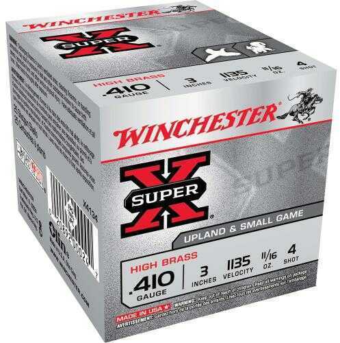 410 Gauge 25 Rounds Ammunition Winchester 3" 11/16 oz Lead #4