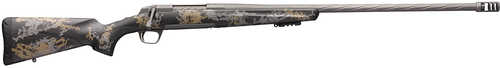 Browning X-Bolt Mountain Pro Long Range Full Size Bolt Action Rifle 7mm Remington Magnum 26" Spiral Fluted Lapped Tungsten Gray Cerakote Barrel 3Rd Capacity X-Lock Scope Accent Graphic Black Finish