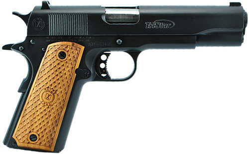 TriStar American Classic Government 1911 Semi-Auto Pistol 9mm Luger 5" Barrel (1)-10Rd Magazine Mil-Spec Contrast Sights Right Hand Wood Grips Blued Steel Finish