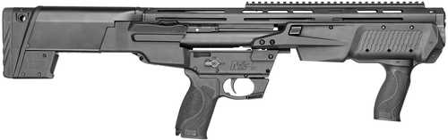 Smith & Wesson M&P 12 Bullpup Pump Action Home Defence Tactical Shotgun 12 Gauge 3" Chamber 19" 4140 Chrome Moly Vanadium Barrel 6Rd Capacity Picatinny Rail Black Synthetic Finish