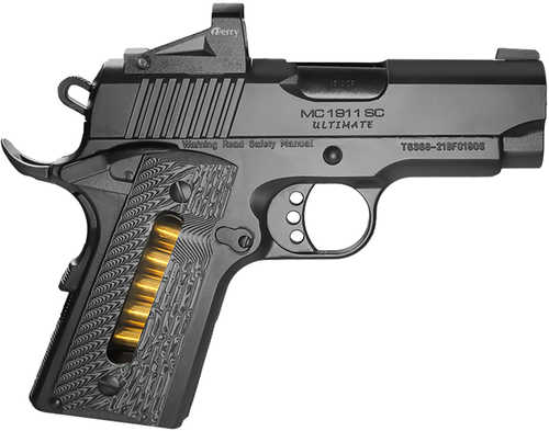 Girsan MC1911 SC Ultimate Single Action Only Semi-Auto Pistol .45 ACP 3.4" Barrel (1)-6Rd Magazine Dovetail Front Adjustable Rear Sights Black G10 with Integrated Capacity Window Grips Finish