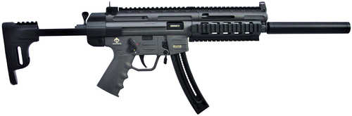 GSG-16 Carbine 22 LR with 10 Round Capacity, 16.25" Barrel Smoke Metal Finish & Collapsible Stock