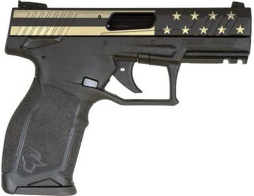 Taurus TX-22 Striker Fired Semi-Auto Pistol .22 Long Rifle 4.1" Threaded Barrel (2)-10Rd Magazines Adjustable Sights Flag Engraving on Slide Blued Polymer Finish