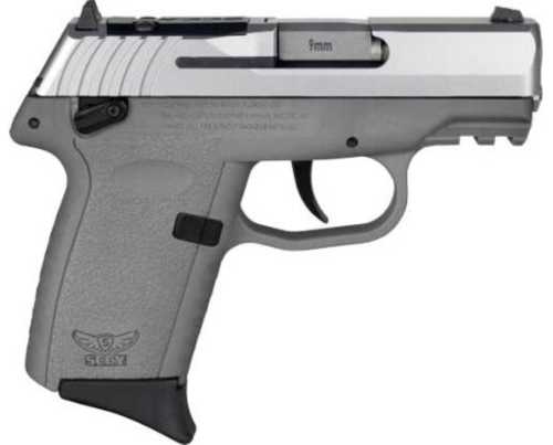 SCCY CPX1-TT Gen3 Semi-Auto Pistol 9mm Luger 3.1" Barrel (2)-10Rd Magazines Adjustable Sights Stainless Flat Top Slide Sniper Grey Polymer Finish