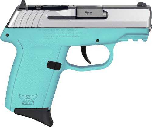 SCCY CPX2-TT Gen3 Semi-Auto Pistol 9mm Luger 3.1" Barrel (2)-10Rd Magazines Adjustable Sights Stainless Flat Top Slide Blue Polymer Finish