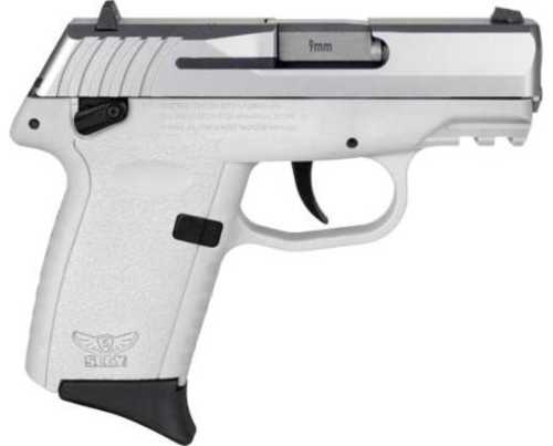 SCCY CPX1-TT Gen3 Semi-Auto Pistol 9mm Luger 3.1" Barrel (2)-10Rd Magazines Adjustable Sights Stainless Flat Top Slide White Polymer Finish