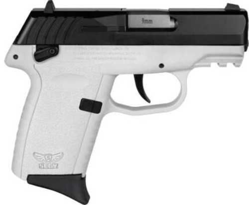 SCCY CPX1-CB Gen3 Semi-Auto Pistol 9mm Luger 3.1" Barrel (2)-10Rd Magazines Adjustable Sights Black Flat Top Slide White Polymer Finish