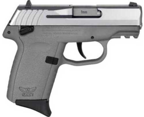 SCCY CPX1-TT Gen3 Semi-Auto Pistol 9mm Luger 3.1" Barrel (2)-10Rd Magazines Adjustable Sights Stainless Steel Flat Top Slide Sniper Grey Polymer Finish