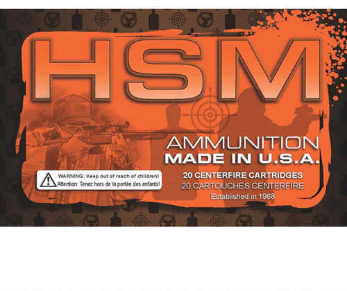 223 Remington 20 Rounds Ammunition HSM 55 Grain V-Max