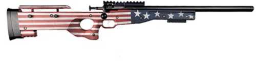 Keystone Sporting Arms Youth Model Crickett Precision Single Shot Rifle .22 Long 16.125" Barrel 1Rd Capacity Includes Crickettinny Rail American Flag Cerakote Synthetic Stock Blued Finish