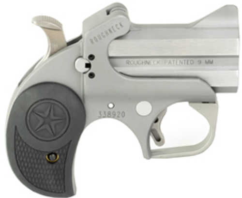 Bond Arms Roughneck Derringer 9mm Luger 2.5" Barrel 2Rd Capacity Fixed Sights Black Rubber Grips Stainless Steel Finish