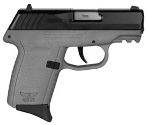SCCY CPX-2 Gen 3 Double Action Only Compact Semi-Auto Pistol 9mm Luger 3.1" Barrel (2)-10Rd Magazines 3 Dot Sights Black Slide Grey Polymer Finish