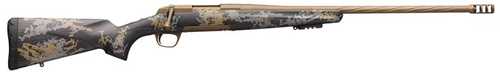 Browning X-Bolt Mountain Pro Bolt Action Rifle 6.5 PRC 24" Spiral Fluted Sporter Barrel 3Rd Capacity Drilled/Tapped Synthetic Stock With Accent Graphics Burnt Bronze Cerakote Appied Finish