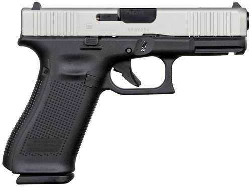 Glock 45 Striker Fired Semi-Auto Pistol 9mm Luger 4.02" Marksman Barrel (3)-17Rd Double Stack Magazines White Dot Front & Outline Rear Sights Shimmering Aluminum Slide Black Polymer Finish