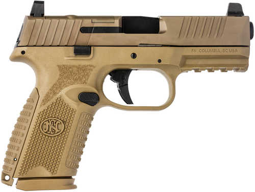 FN America FN 509 Midsize Tactical Double Action Only Semi-Auto Pistol 9mm Luger 4.5" Threaded Barrel (1)-24Rd & (1)-15Rd Magazines Suppressor-Height 3-Dot Night Sights Polymer Grips Flat Dark Earth Applied Finish