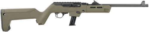 Ruger PC Carbine Semi-Auto Tactical Rifle 9mm Luger 16.1" Barrel (1)-17Rd Glock Compatible Magazine Blade Front & Adjustable Ghost Ring Sights OD Green Syntheitc Stock Matte Black Oxide Finish