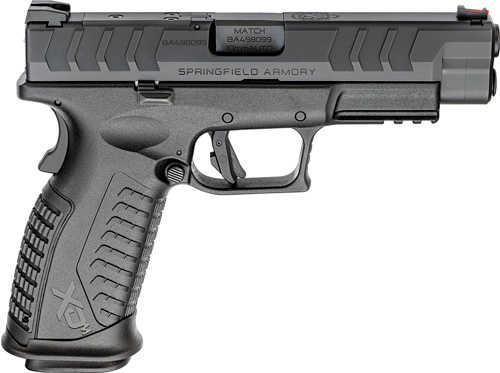 Click to see larger image. Springfield Armory XD-M Elite OSP Double Action Only Semi-Auto Pistol 10mm Auto 4.5" Barrel (2)-16Rd Magazines Fiber Optic Front & U-Dot Rear Sights Ambidextrous Hand Black Polymer Finish