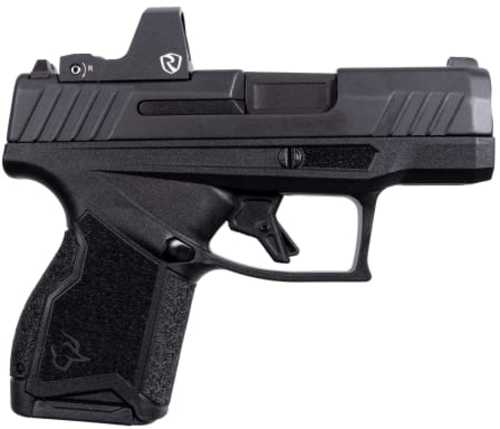 Taurus GX4 Striker Fired Semi-Auto Pistol 9mm Luger 3.06" Barrel (1)-11Rd & (1)-13Rd Magazines Fixed White Dot Front Serrated Rear Sights Riton Um Tactical Holster Black Finish