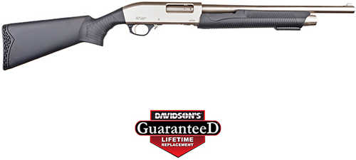 GForce Arms GFP3 Pump Action Shotgun 12 Gauge 3" Chamber 18.5" Barrel 4Rd Capacity Bead Front Sight Black Synthetic Stock Nickel Finish