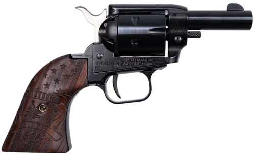 Heritage Barkeep Single Action Revolver .22 Long Rifle 2" Barrel 6Rd Capacity Fixed Sights Wood Engraved Freedom 1776 Grips Blued Finish