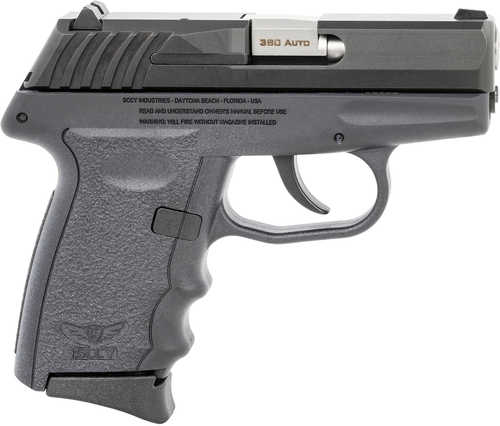 SCCY Industries CPX-3 Semi-Auto Pistol .380 ACP 3.1" Barrel (1)-10Rd Magazine Glock 43 Style Sight Configuration Serrated Black Nitride Stainless Steel Slide Polymer Finish