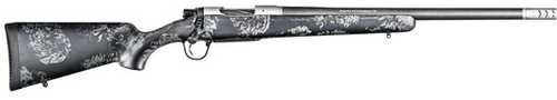 Christensen Arms Ridgeline Bolt Action Rifle 7mm-08 Remington 20" Carbon Fiber Wrapped SS Barrel 4Rd Capacity With Gray Accents Stock Stainless Steel Finish