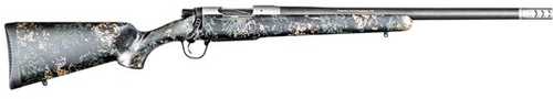 Christensen Arms Ridgeline Bolt Action Rifle 7mm-08 Remington 20" Carbon Fiber Wrapped SS Barrel 4Rd Capacity With Green and Tan Accents Stock Stainless Steel Finish