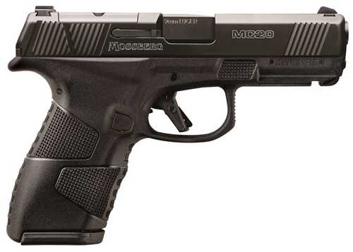 Mossberg MC-2C OR Semi-Auto Pistol 9mm Luger 3.9" Barrel (1)-14Rd & (1)-16Rd Magazines White 3-Dot Adjustable Sights Black Stainless Steel Slide Polymer Finish
