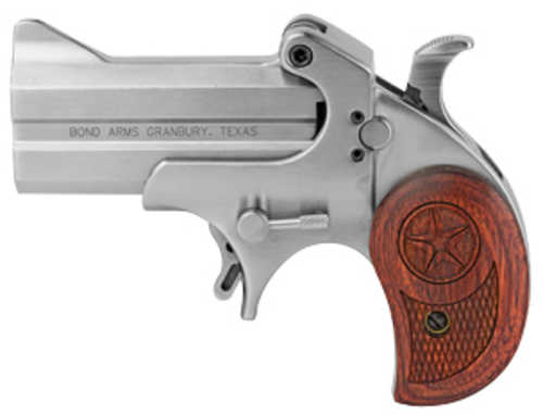 Bond Arms Cowboy Defender Derringer .45 ACP 3" Barrel 2Rd Capacity Fixed Sights Ambidextrous Without Trigger Guard Rosewood Grips Silver Finish