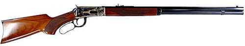 Cimarron 1894 Deluxe <span style="font-weight:bolder; ">Lever</span> <span style="font-weight:bolder; ">Action</span> Rifle .30-30 Winchester 26" Barrel 6Rd Capacity Black Front Sight & Semi-Buckhorn Rear Walnut Stock Blued Finish