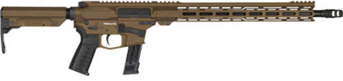 CMMG Resolute MK17 Semi-Automatic Rifle 9mm Luger 16.1" Threaded Barrel (1)-21Rd Magazine Polymer Grips RipStock Bronze Cerakote Finish