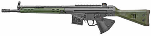 PTR Industries PTR-91 GIRK Semi-Automatic Rifle .308 Winchester 16" Barrel (1)-10Rd Magazine Welded Scope Mount Green Furniture And Synthetic Stock Black Finish