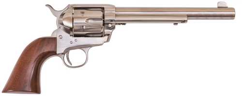 Cimarron 1873 SAA 45 Colt Stainless Steel Frontier Revolver 7.5" Barrel Finish Pre-War Frame Walnut Grip MP4502