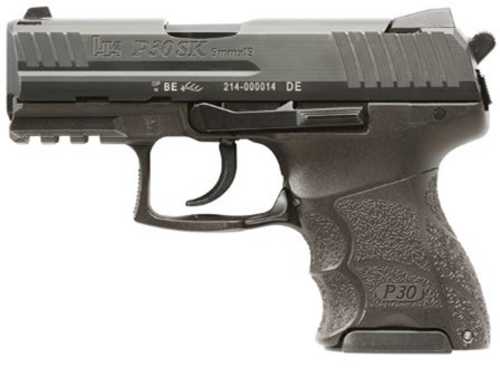 Heckler & Koch P30SK Double/Single Action Semi-Automatic Pistol 9mm Luger 3.27" Barrel (2)-10Rd Magazines Fixed Sights Rear Decocking Button Black Polymer Finish