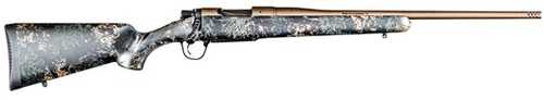 Christensen Arms Mesa FFT Bolt Action Rifle 7mm Remington Magnum 22" Threaded Barrel 4Rd Capacity Match Grade Trigger Carbon With Green And Tan Accents Fiber Stock Burnt Bronze Cerakote Applied Finish
