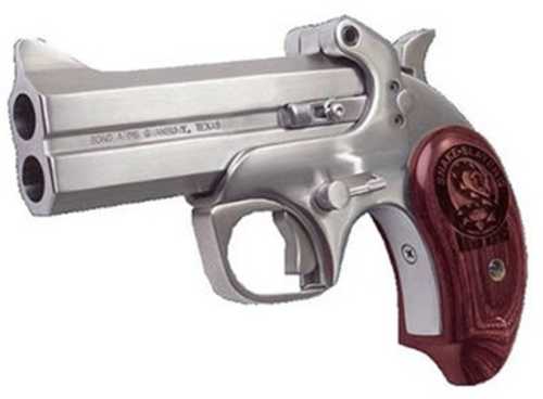 Bond Arms Snake Slayer IV Derringer Single Action Specialty Handgun .357 Magnum/.38 3" Chamber 4.25" Barrel 2Rd Capacity Front Blade/Fixed Rear Sights Extended Engraved Rosewood Grips Stainless Steel Finish