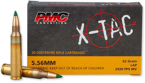 PMC 5.56mm N ato 20 Rounds Ammunition 62 Grain Full Metal Jacket