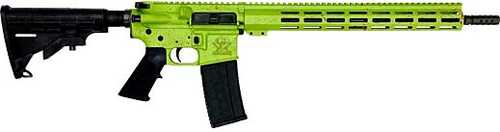 Great Lakes Firearms & Ammo AR15 Splatter Semi-Automatic Rifle .223 Remington 16" Barrel (1)-30Rd Magpul PMAG Black Synthetic Stock Zombie Green Cerakote Finish