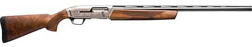 Browning Maxus II Ultimate Semi-Automatic Shotgun 12 Gauge 3" Chamber 26" Vent Rib Barrel 4Rd Capacity Fiber-Optic Front Sight And Ivory Mid-Bead Sights Nickel Reciever Grade III Walnut Stock Blued Finish