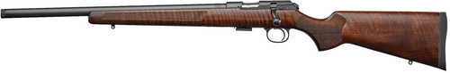 CZ-USA 457 Varmint Full Size Bolt Action Rimfire Rifle .22 Long 20.5" Heavy Barrel (1)-5Rd Magazine Left Handed Model Integral 11mm Dovetail Fixed Varmint-Style Turkish Walnut Stock Black Finish