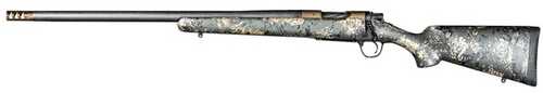 Christensen Arms Ridgeline FFT Bolt Action Rifle 6.5 PRC 20" Carbon Fiber Wrapped SS Barrel 3 Round Capacity Left Handed Model With Green And Tan Accents Synthetic Stock Burnt Bronze Cerakote Applied Finish