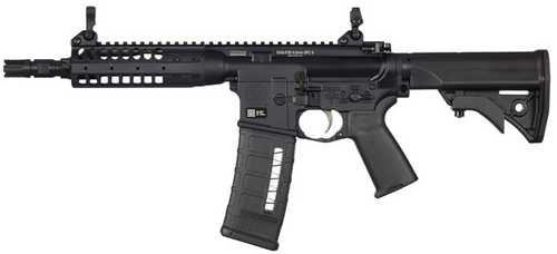 LWRC SIX8-PSD SBR Semi-Automatic NFA - Short Barrel Rifle 6.8mm SPC 8.5" Threaded (1)-30Rd Magazine Flip-Up Skirmish Sights Adjustable Collapsible/Folding Compact Stock Black Finish