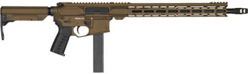 CMMG Resolute MK9 Semi-Automatic Rifle 9mm Luger 16.1" Barrel (1)-32Rd Magazine Black Polymer Grips RipStock Bronze Cerakote Finish