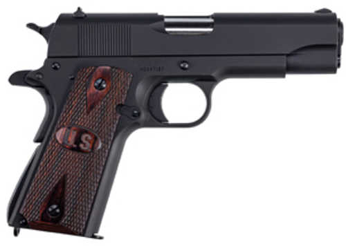 Click to see larger image. Auto Ordnance 1911A1 Commander Size Semi-Automatic Pistol .45 ACP 4.25" Barrel (1)-7Rd Magazine Blade Front & Adjustable Rear Sights Wood Grips Black Finish