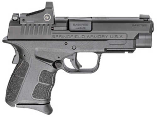 Springfield XD-S Mod.2 OSP Compact Striker Fired Semi-Automatic Pistol 9mm Luger 4" Barrel (3)-9Rd Magazines White Dot Front & Serrated Rear Sights Crimson Trace Red Dot Included Black Melonite Finish
