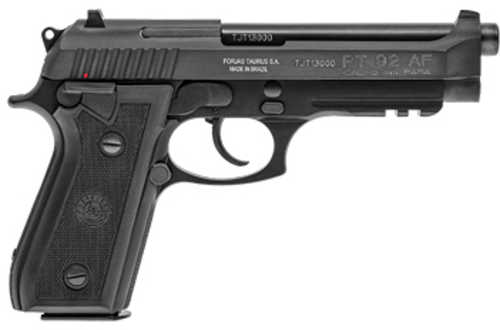 Taurus PT92 Double/Single Action Semi-Automatic Pistol 9mm Luger 5" Barrel (2)-17Rd Magazines Drift Adjustable Rear Sight Rubber Grips Matte Black Finish