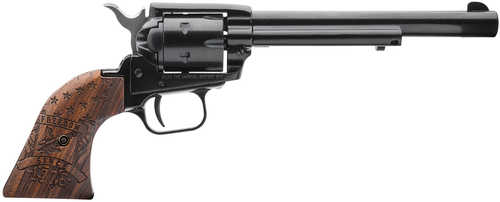 Heritage Manufacturing Rough Rider Small Bore Single Action Revolver .22 Long Rifle 6" Barrel 6Rd Capacity Fixed Sights Engraved Wood "Freedom Since 1776" Grips Blued Finish