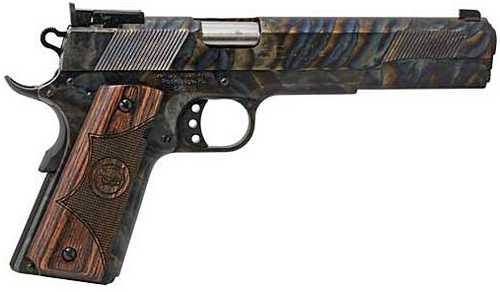 Iver Johnson EAgle XL Semi-Automatic Pistol 10mm 6" Barrel (1)-8Rd Magazine Dovetailed Front Sight Fully Adjustable Rear Three Hole Trigger Wood Grips Classic Case Colored Finish